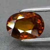 IGI Certified 1.22ct. Natural Yellowish Brown Sphene - Madagascar, Africa