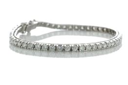 18ct White Gold Tennis Diamond Bracelet 2.64 Carats
