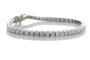 18ct White Gold Tennis Diamond Bracelet 2.64 Carats