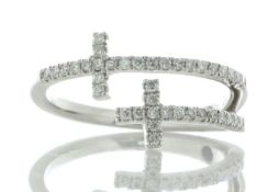 10ct Gold Ladies Dress Diamond Ring 0.50 Carats