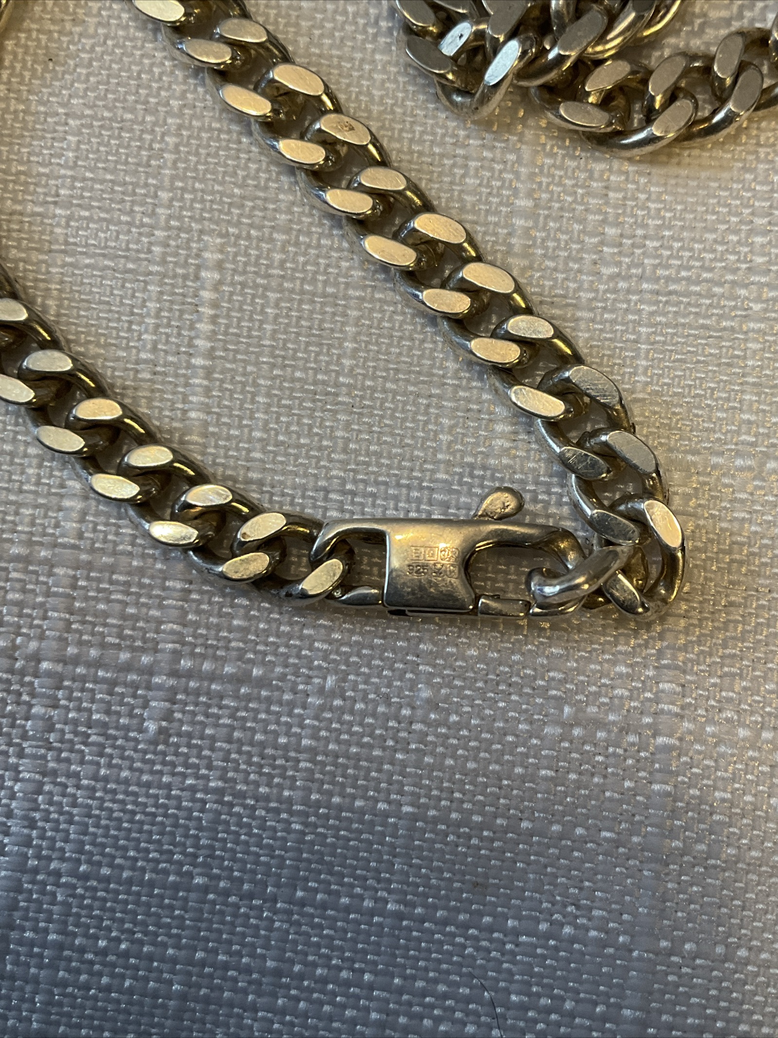 Vintage Solid 925 Silver Miami Cuban Link Chain Necklace 22” 4mm W40g