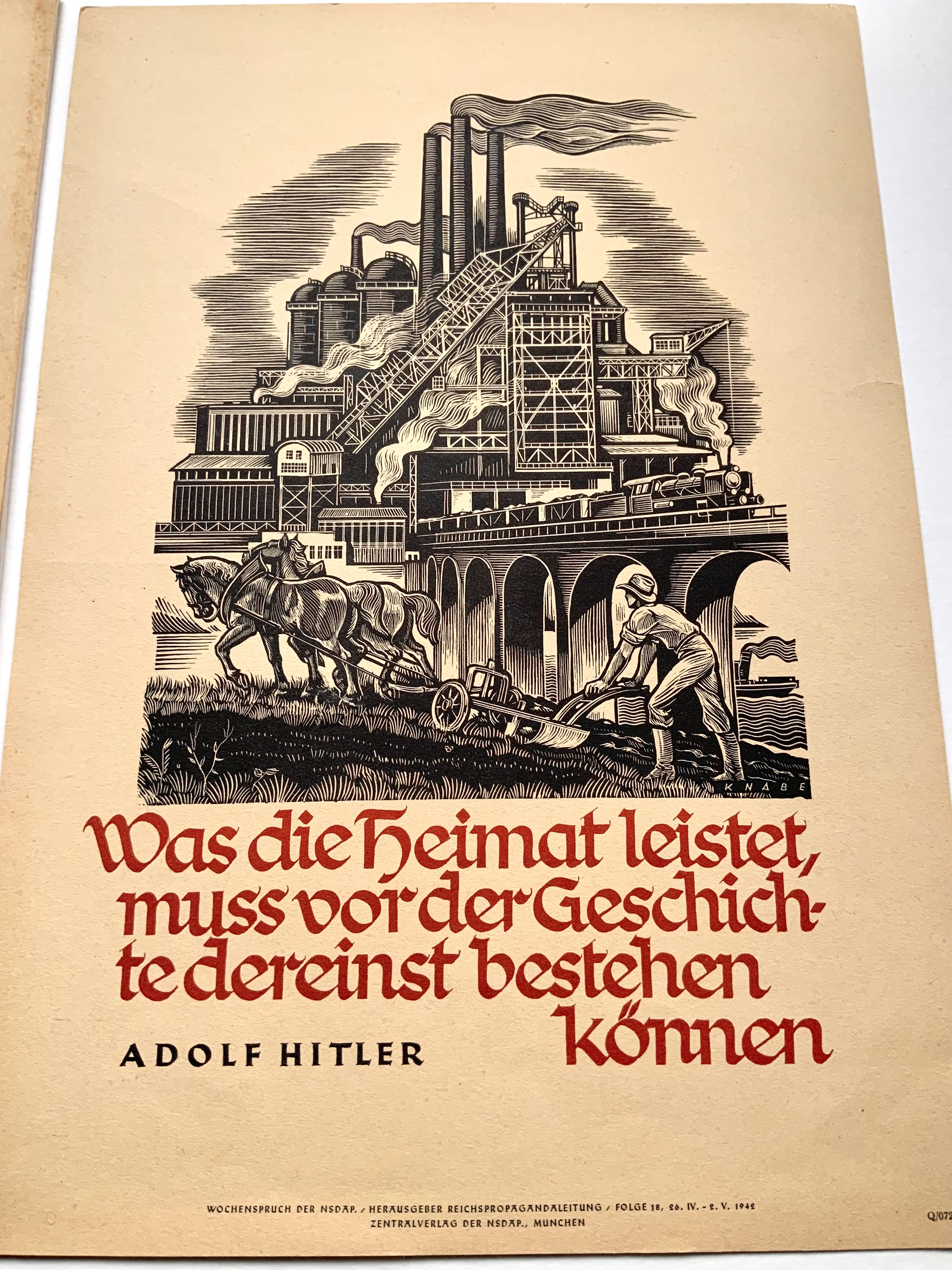WW2 German Art Catalogue 1943 + Poster 1942 - Original - Image 12 of 20