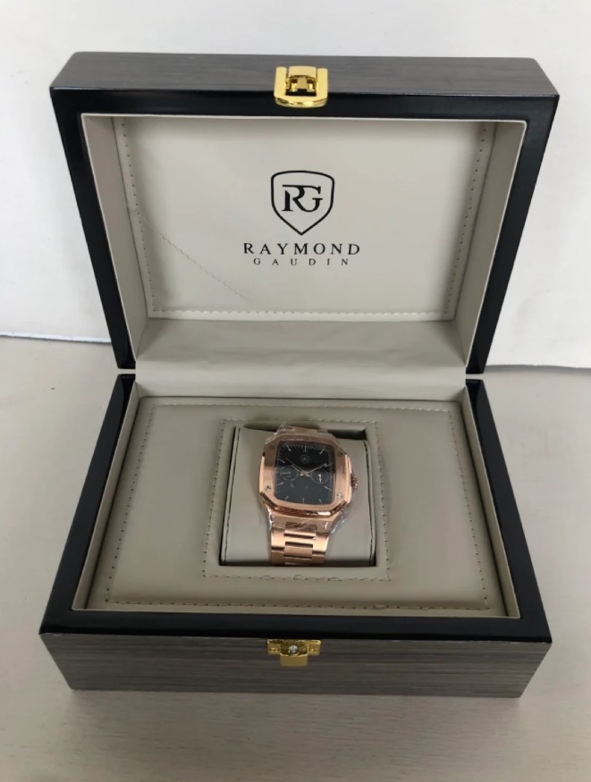 Men's Raymond Gaudin Chronograph RG200 Watch - Rose Gold Colour - Box + Papers - Image 4 of 4