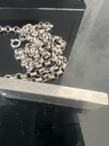 Silver Bar and Chain