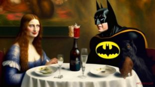 Mr. Jerusalem- Batman Having Dinner With Mona Lisa -D1