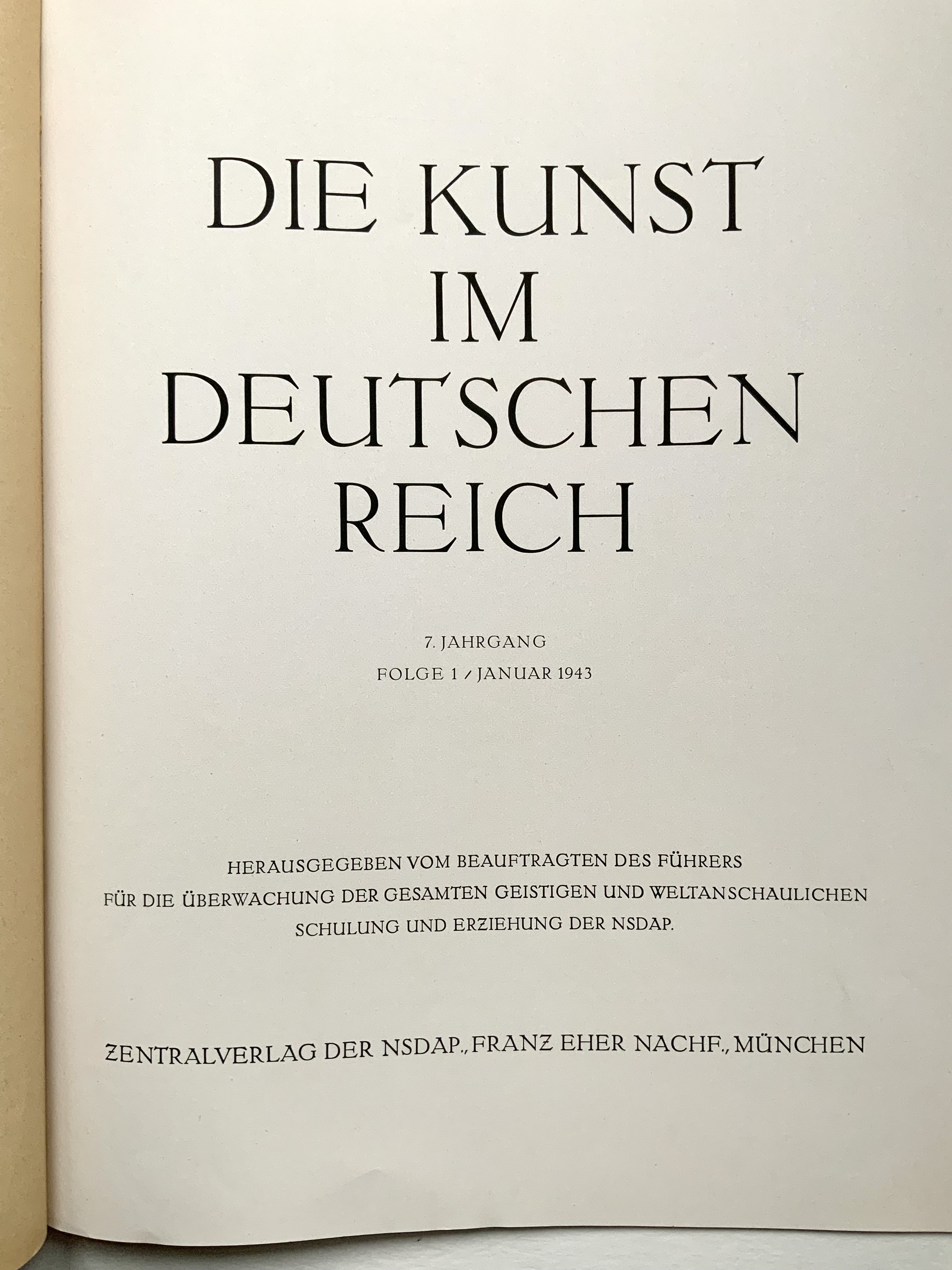 WW2 German Art Catalogue 1943 + Poster 1942 - Original - Image 11 of 20
