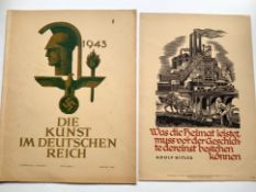 WW2 German Art Catalogue 1943 + Poster 1942 - Original