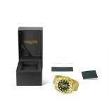 Gamages of London Assembled Vanguard Automatic Gold Green Watch - Free Delivery & 5 Year Warranty