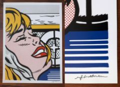 Roy Lichtenstein (Attributed) 'Shipboard Girl' Poster 1982 Signed W/COA (#0288)