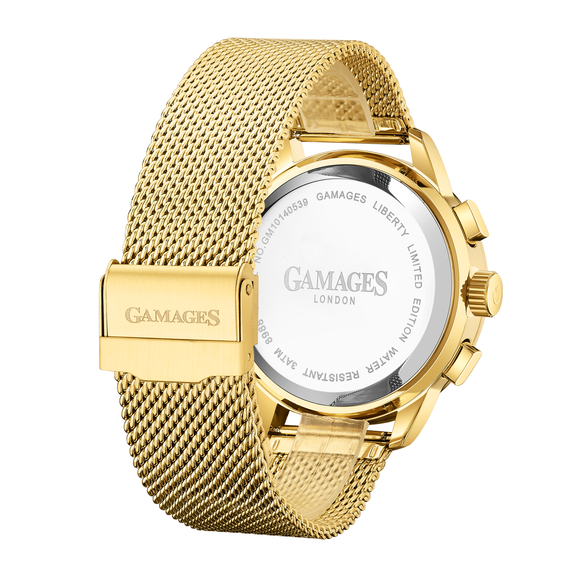 Gamages of London Liberty Automatic Gold Watch - Free Delivery & 5 Year Warranty - Image 5 of 5