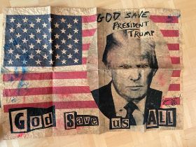 Jamie Reid ""God Save Us All"" Screenprint Newspaper Signed 55/313 (#0322)