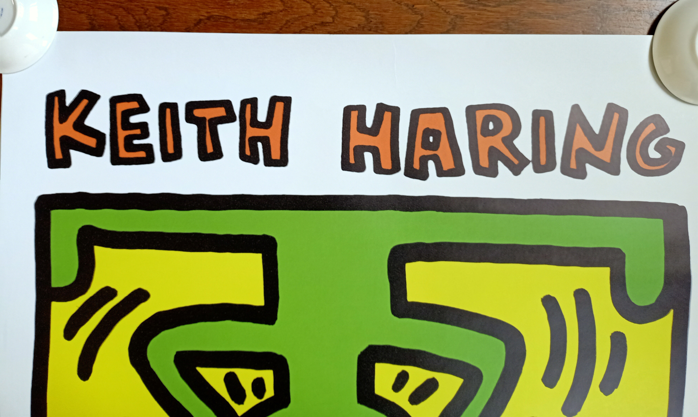 Keith Haring Rare ""Hans Mayer Galerie Original 1988 Poster"" Signed (#0722) - Image 5 of 5