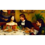 Mr. Jerusalem- Brad Pitt Having Dinner With Mona Lisa -D1