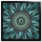 Miko-Art ""Propeller Eye 0088 2015"" (Digital-Physical Painting) 80x80cm.