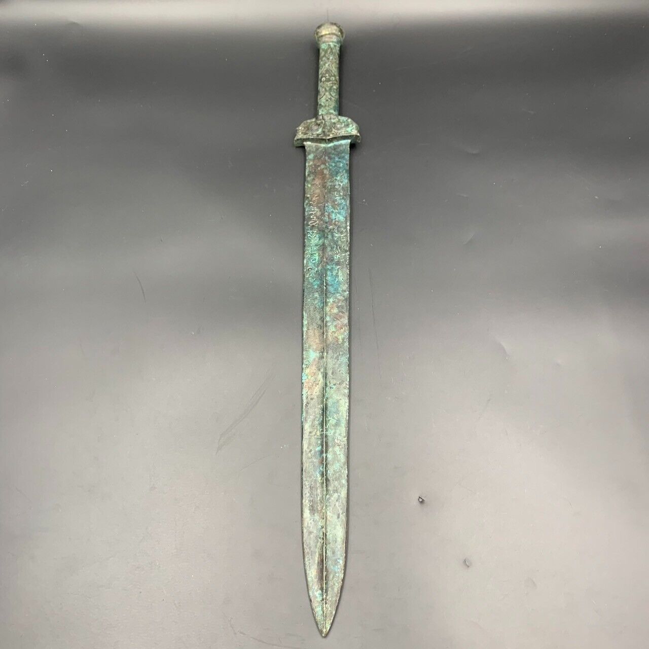 Wonderful Antique Asian Bronze Sword, - Image 6 of 9