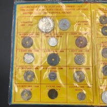 Indochine-Annam Vietnam Antique & Vintage Coins Collection Book, 34 Coins
