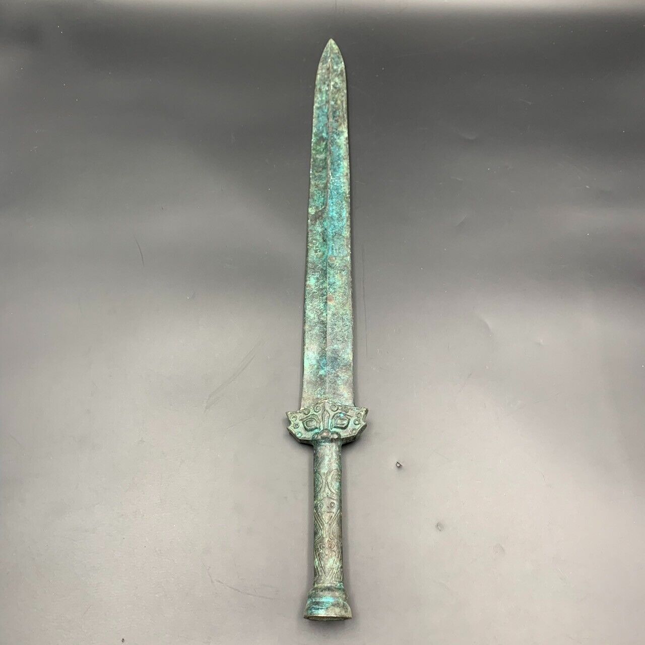 Wonderful Antique Asian Bronze Sword, - Image 8 of 9