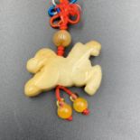 73 Cts Natural Hand Carved Yellow Jade Horse