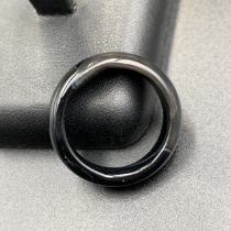 Natural Black Agate Ring