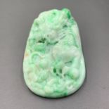 Natural Hand Carved Dragon Jadeite From Burma (Myanmar)