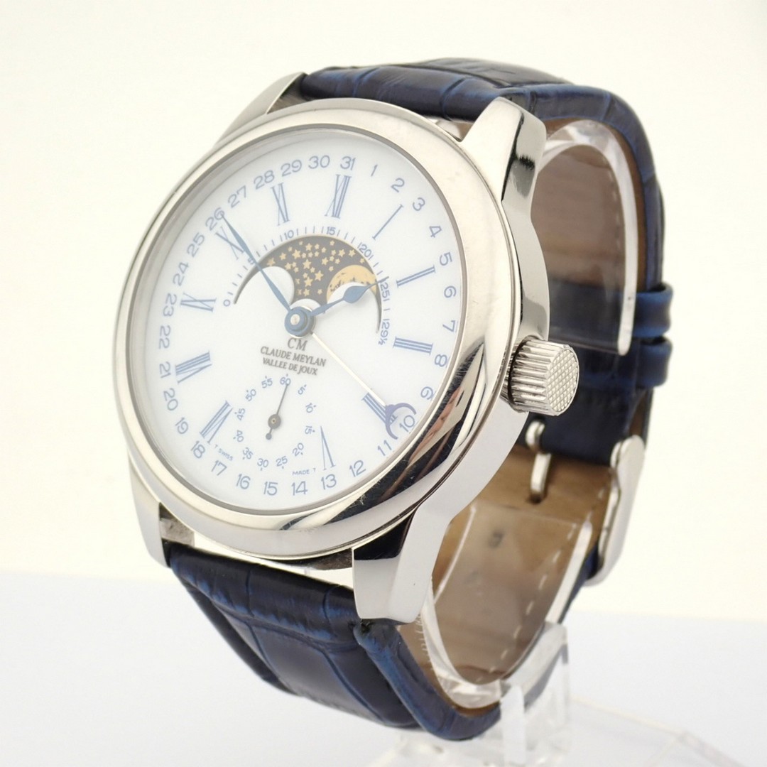 Claude Meylan / Vallee De Joux Moonphase - Gentlemen's Steel Wristwatch - Image 2 of 11