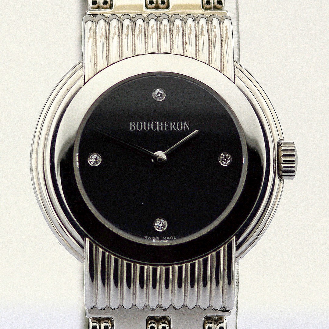 Boucheron / AG 251450 Diamond Dial - Ladies Steel Wristwatch