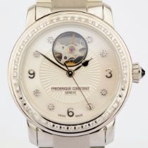 Frédérique Constant / FC303310X2PD22 - Diamond Bezel - Automatic - Ladies Steel Wristwatch