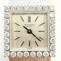 Patek Philippe / Cocktail Vintage 18K White Gold - Ladies White Gold Wristwatch