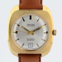 ORANO / 25 JEWELS INCABLOC Automatic -Date - (Unworn) Leather / Gentlemen's