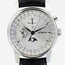 Eterna / Soleure Triple Date Moonphase - Gentlemen's Steel Wristwatch