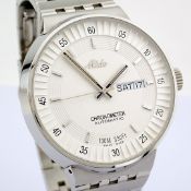 Mido / All Dial Day Date Chronometer Automatic Transparent (Unworn) - Gentlemen's Steel Wristwatc...