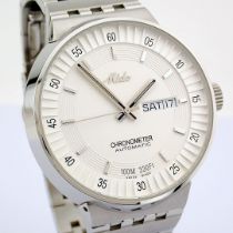 Mido / All Dial Day Date Chronometer Automatic Transparent (Unworn) - Gentlemen's Steel Wristwatc...