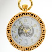 Edox / Pocket Watch Date - Unisex Steel Pocket Watch