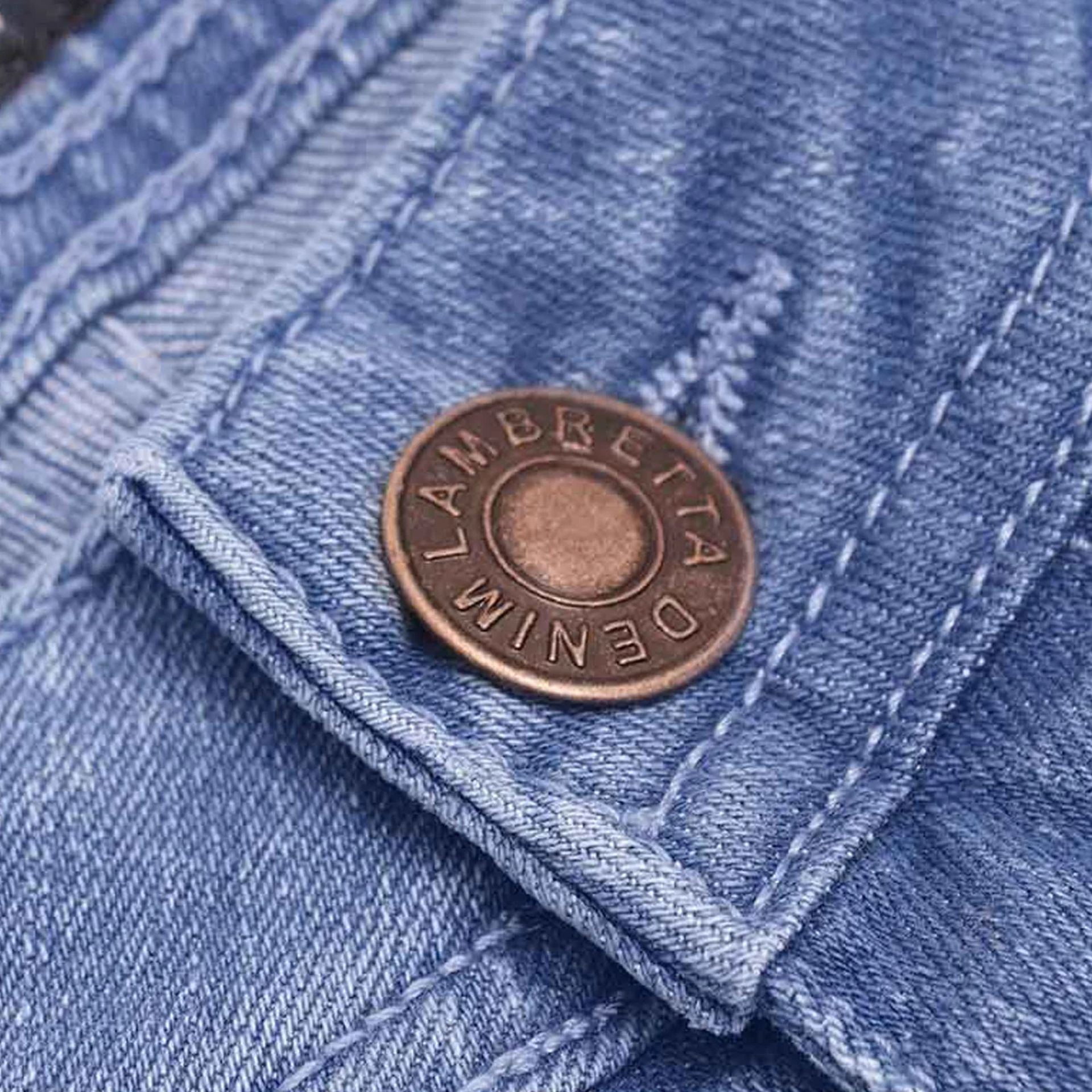 Lambretta Mens Chester Straight Fit Denim Jeans - Light Blue Size 38 RRP £60 - Image 5 of 5