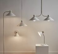 Brand New GoodHome Apennin Matt Cream 2 Lamp Pendant Ceiling Light, (Dia)350mm RRP £22