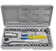 40 pc Ratchet Wrench Set / Socket Set