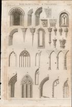 Irish Architecture & Ornaments Rare 1793 Francis Grose Antique Print.