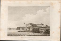 Duncannon Fort Co Wexford Rare 1793 Francis Grose Antique Print.