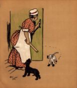 Cecil Aldin “Rough & Tumble” Scotch Terriers Antique Colour Illustration-18.
