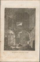 Hermitage at Slane Co Meath F. Grose 1793 Antique Copper Block Engraving.