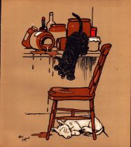 Cecil Aldin “Rough & Tumble” Scotch Terriers Antique Colour Illustration-7.