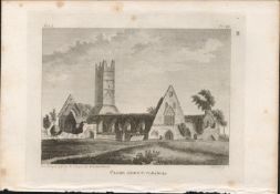 Clare Abbey Co Galway F. Grose 1793 Antique Copper Block Engraving.