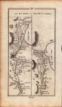 Ireland Rare Antique 1777 Map Athenry Galway Birr Oughterard Aughnaure.