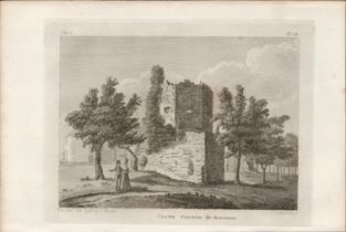 Coote Castle Co Roscommon Rare 1792 Francis Grose Antique Print.