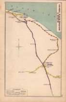 Cromer, North Walsham ,Runton Antique Railway Diagram-153.