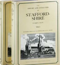 2 Volume Set The History and Antiquities of Staffordshire 1976 Stebbing Shaw.