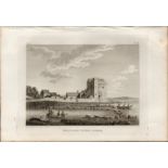 Oranmore Abbey Co Galway F. Grose 1792 Antique Copper Block Engraving.