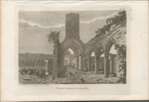 Sligo Abbey Co Sligo Rare 1791 Francis Grose Antique Print-3