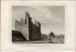 Ardee Castle Co Louth Grose 1793 Antique Copper Block Engraving.