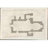 Cormac Chapel Plan Cashel Co Tipperary Rare 1793 Francis Grose Antique.